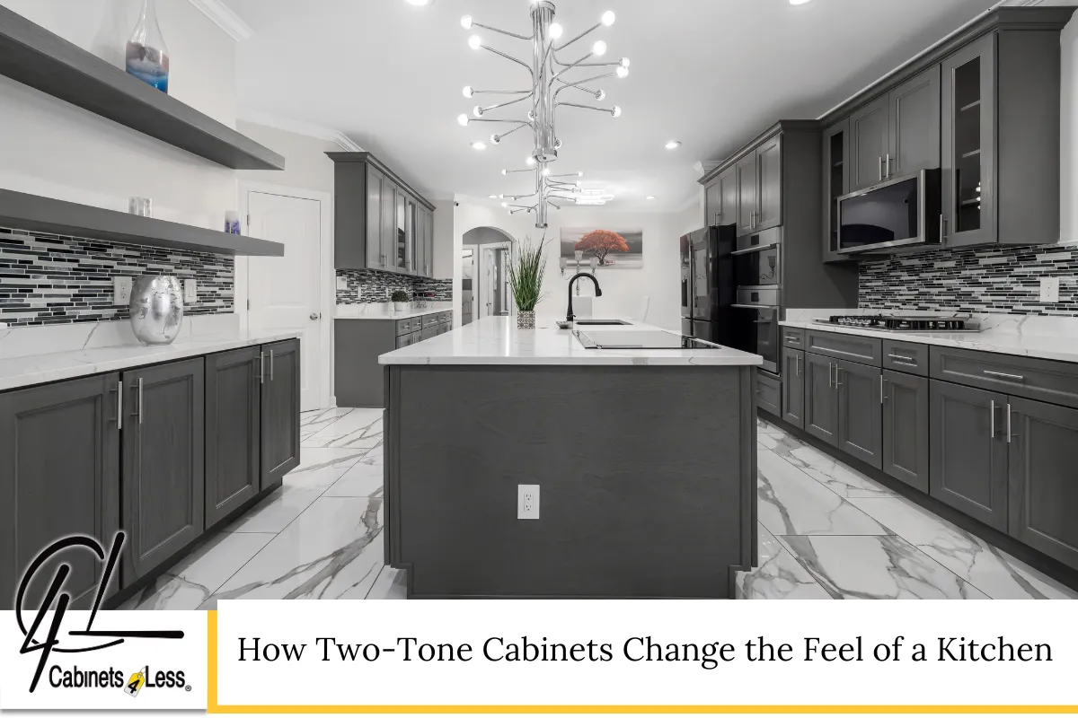How Two-Tone Cabinets Change the Feel of a Kitchen