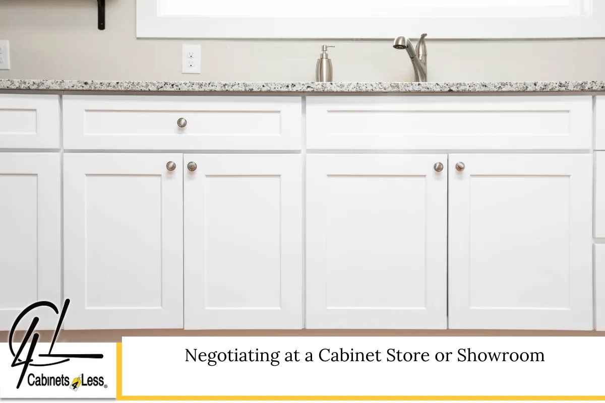 Negotiating at a Cabinet Store or Showroom